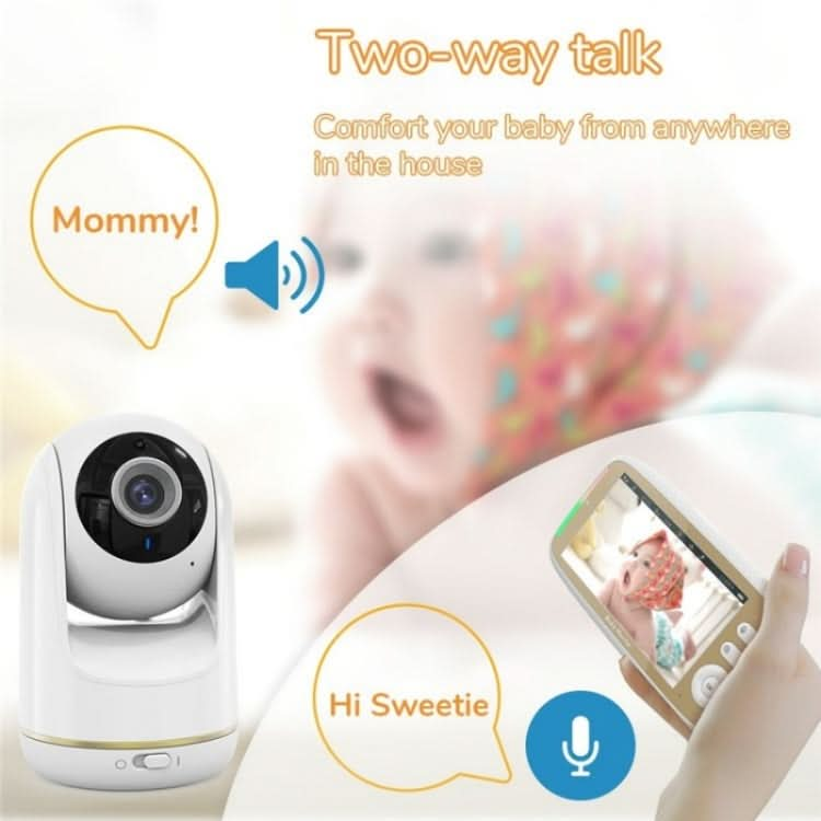 VB803 Built-in Lullabies PTZ Rotation HD Baby Security Camera 5-inch Baby Monitor