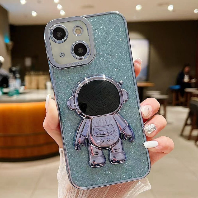 Glitter Electroplating Astronaut Holder Phone Case, Series 4