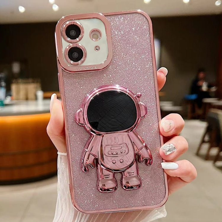 Glitter Electroplating Astronaut Holder Phone Case, Series 1