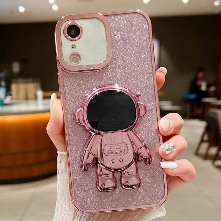 Glitter Electroplating Astronaut Holder Phone Case, Series 1