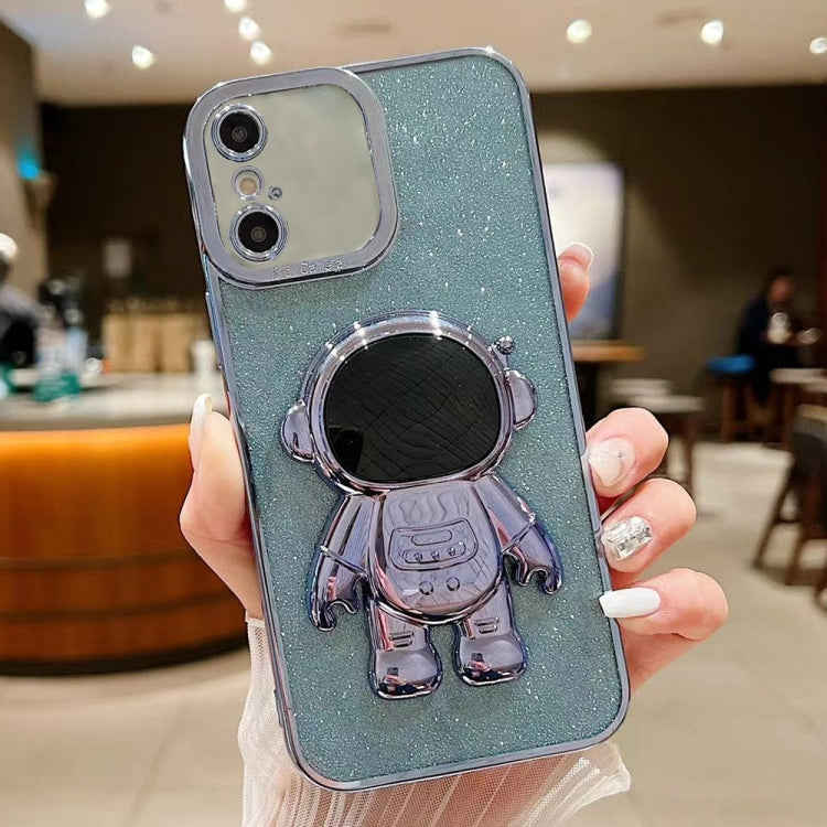 Glitter Electroplating Astronaut Holder Phone Case, Series 4