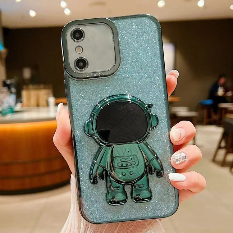 Glitter Electroplating Astronaut Holder Phone Case, Series 3