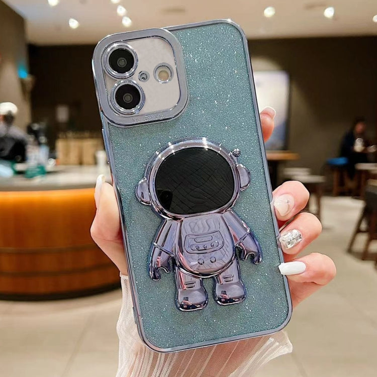 Glitter Electroplating Astronaut Holder Phone Case, Series 4