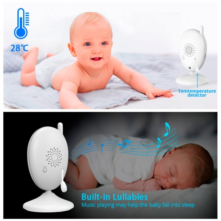 R306 Room Temperature Monitor Intercom Camera 2.0-inch Night Vision Wireless Baby Monitor Reluova