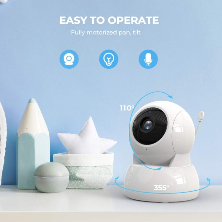 Infrared Night Vision Two-way Intercom Baby Monitor 5-inch Wireless Digital Monitor Reluova