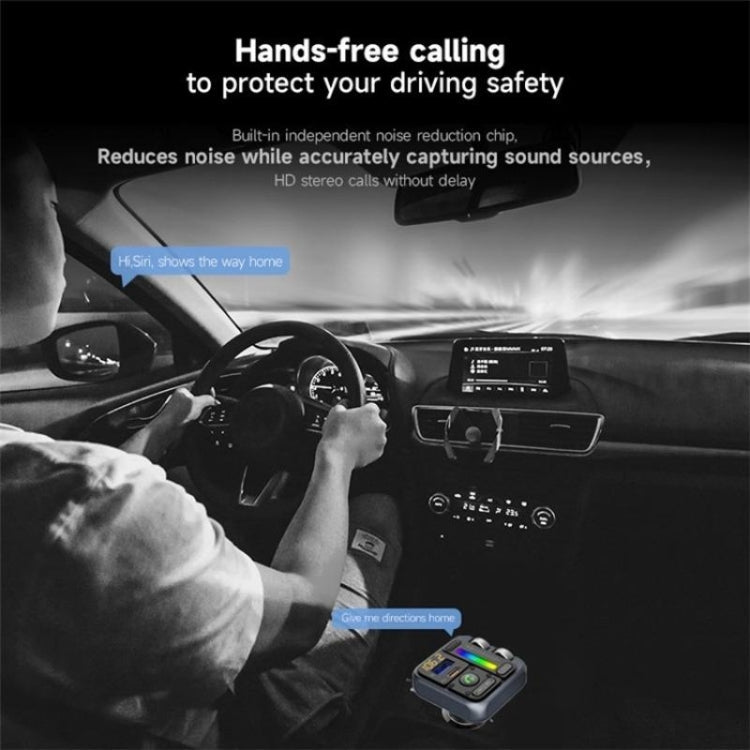 MT04 Car Bluetooth Adapter Type-C + USB Car Charger FM Transmitter HiFi Music MP3 Player ÎҵÄÉ̵ê