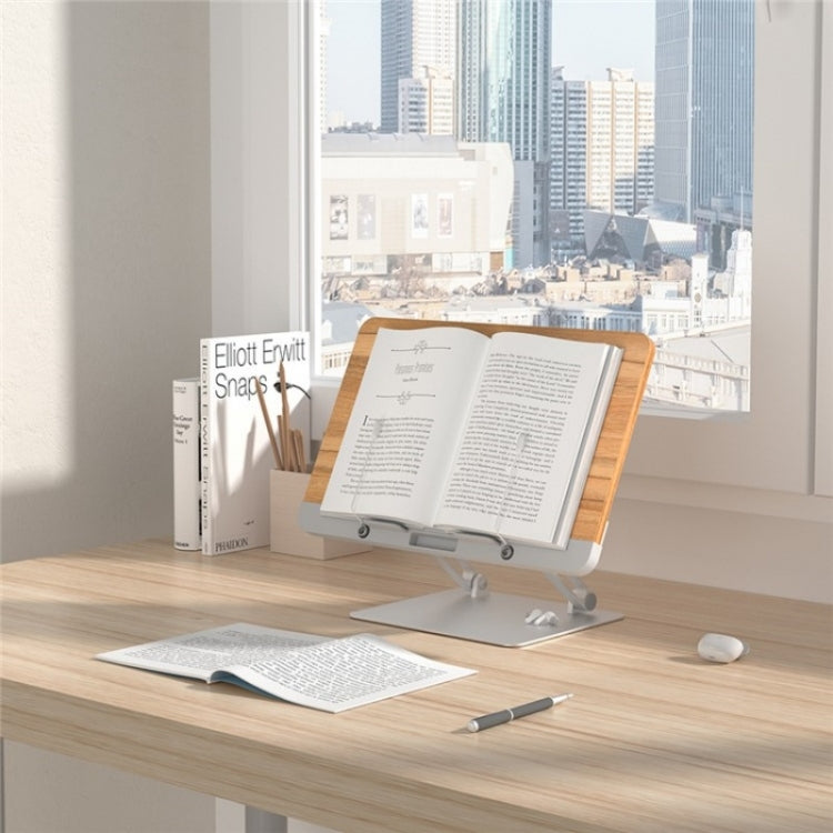 BG-2S Height Adjustable Laptop Holder  ABS + Aluminum Alloy Desktop Book Stand for Reading My Store