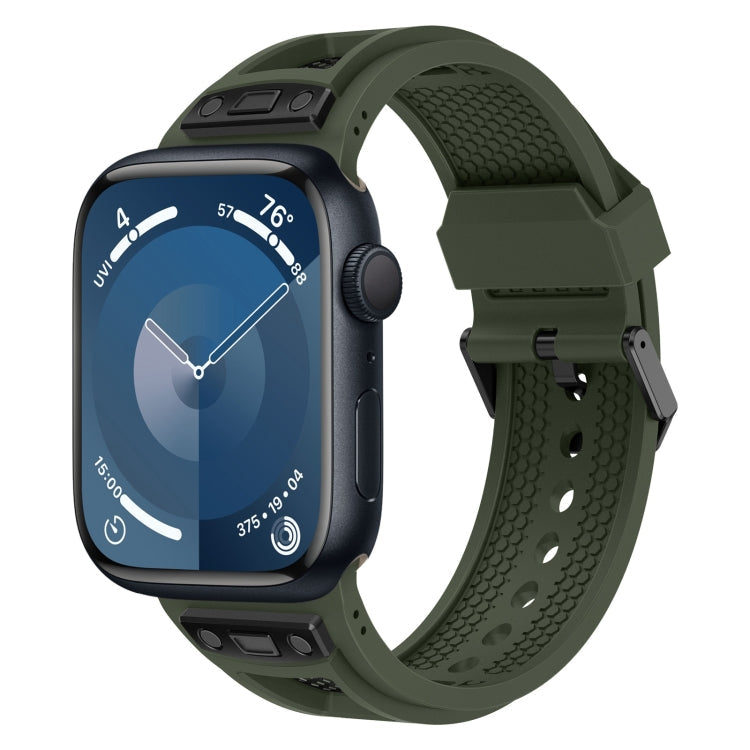 Breathable Stainless Steel Mesh TPU Watch Band, Series 3