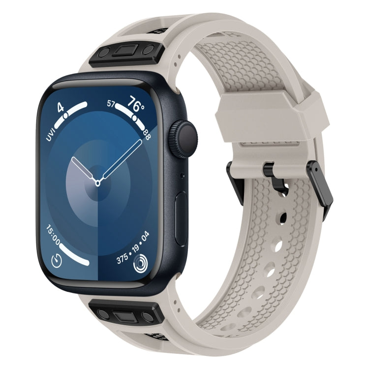 Breathable Stainless Steel Mesh TPU Watch Band, Series 3