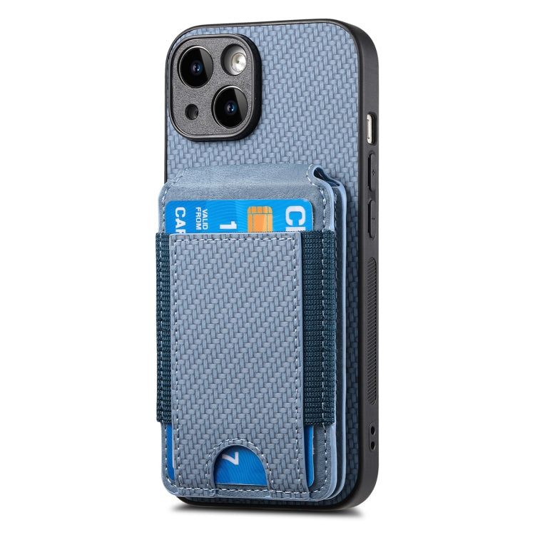 Carbon Fiber Vertical Flip Wallet Stand Phone Case, Series 3