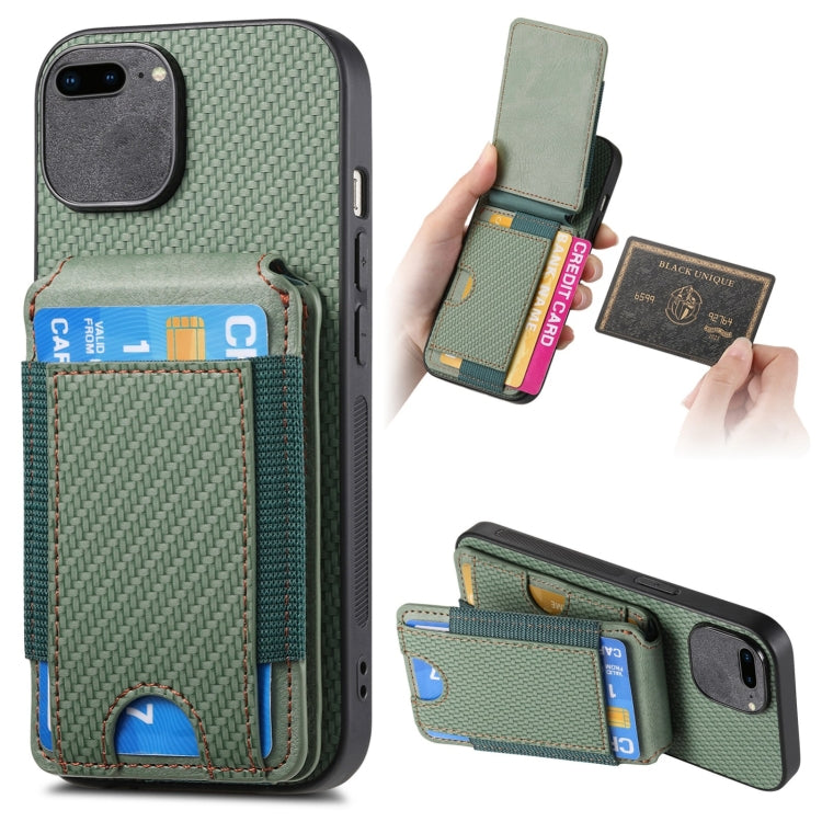 Carbon Fiber Vertical Flip Wallet Stand Phone Case, Series 4