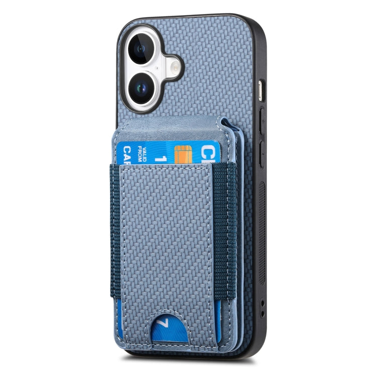 Carbon Fiber Vertical Flip Wallet Stand Phone Case, Series 4