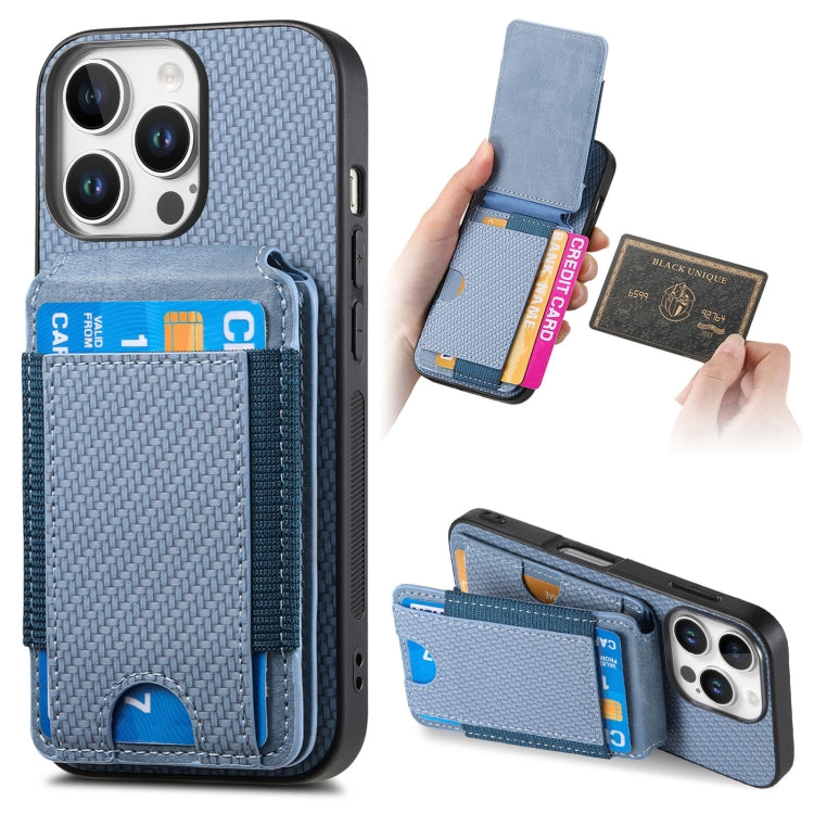 Carbon Fiber Vertical Flip Wallet Stand Phone Case, Series 5