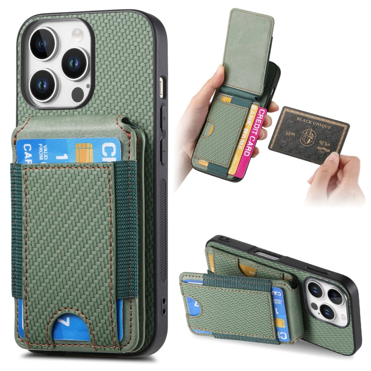 Carbon Fiber Vertical Flip Wallet Stand Phone Case, Series 5