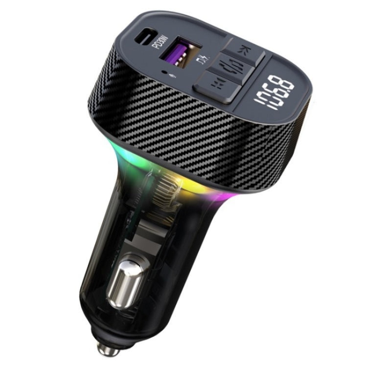 C51  Type-C + USB Car Charger Colorful Light Car Bluetooth Adapter FM Transmitter MP3 Player ÎҵÄÉ̵ê