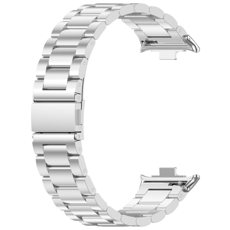 Three Bead Stainless Steel Metal Watch Band