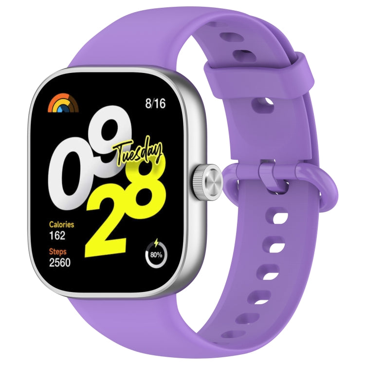 Solid Color Colorful Buckle Silicone Watch Band