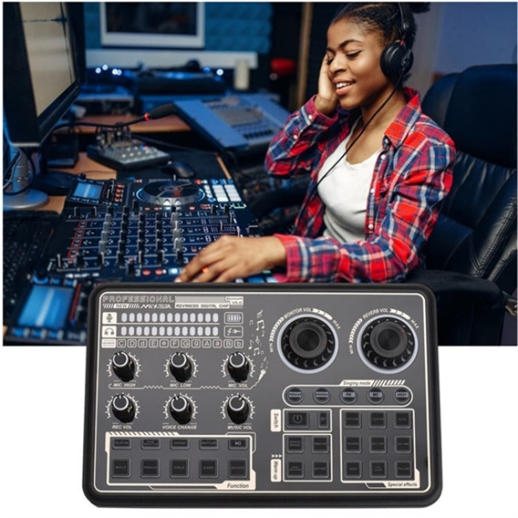 SK600 Multifunctional Live Sound Card Professional Audio Mixer