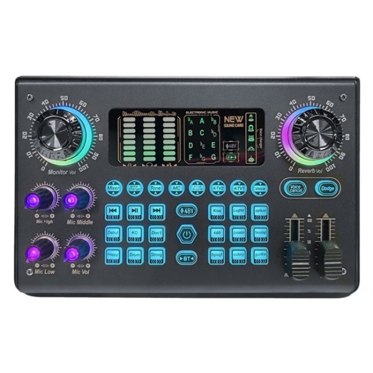 C100 Live Streaming Recording Karaoke Sound Card Mobile Audio Mixer Reluova