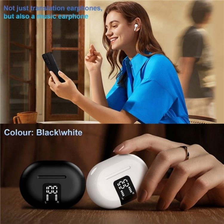 M10 Wireless Bluetooth Smart Voice Translator Headset Multiple Languages Translation Earphones Reluova