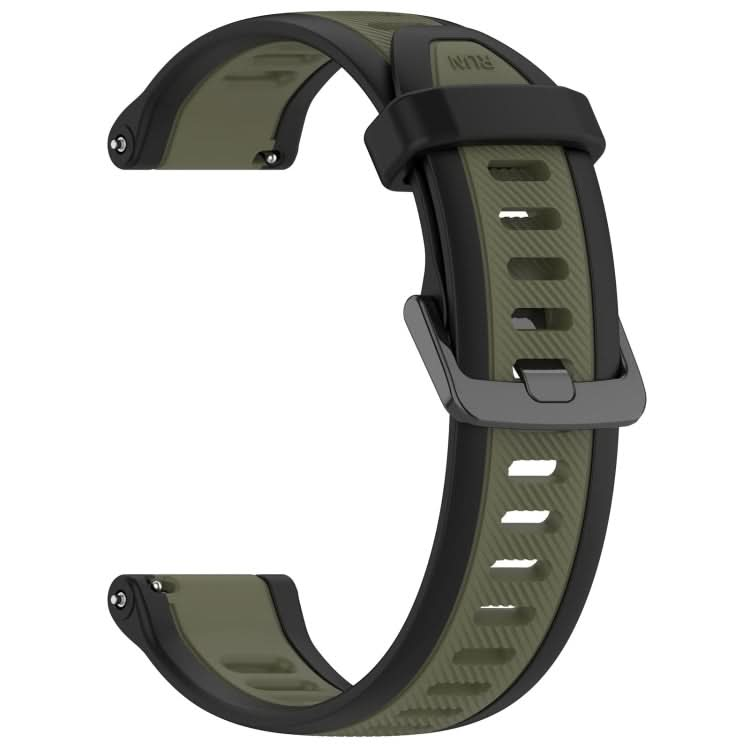 22mm Two Color Textured Silicone Watch Band, Series 2