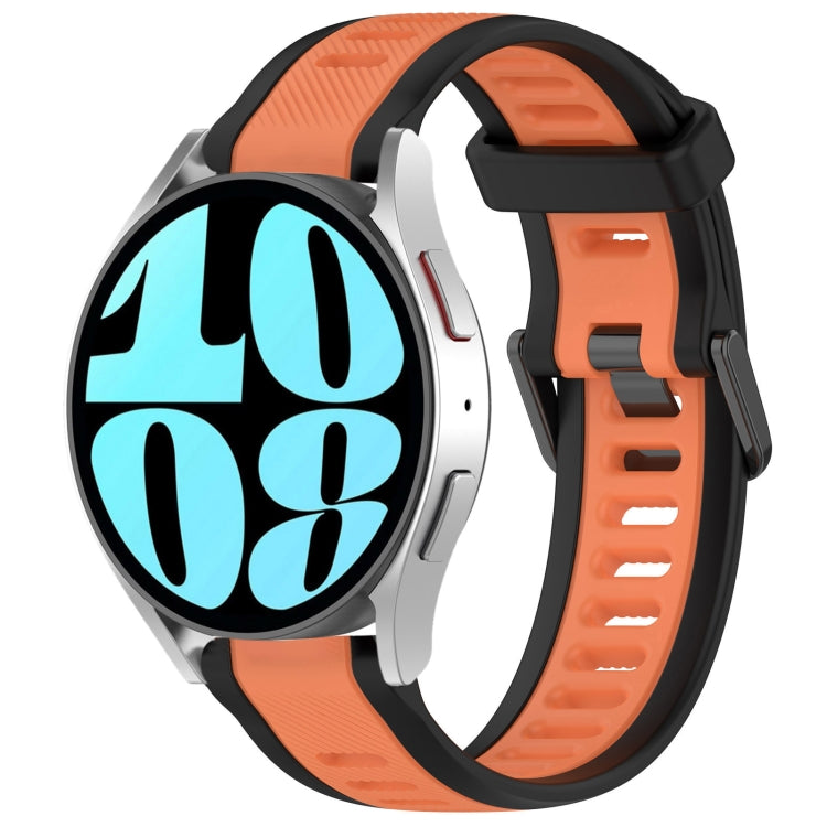 20mm Two Color Textured Silicone Watch Band, Series 6