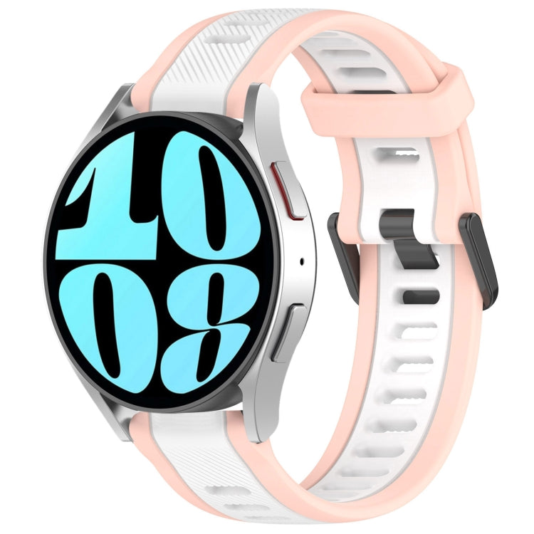 20mm Two Color Textured Silicone Watch Band, Series 6