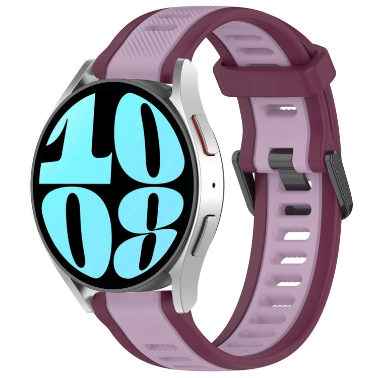 20mm Two Color Textured Silicone Watch Band, Series 8