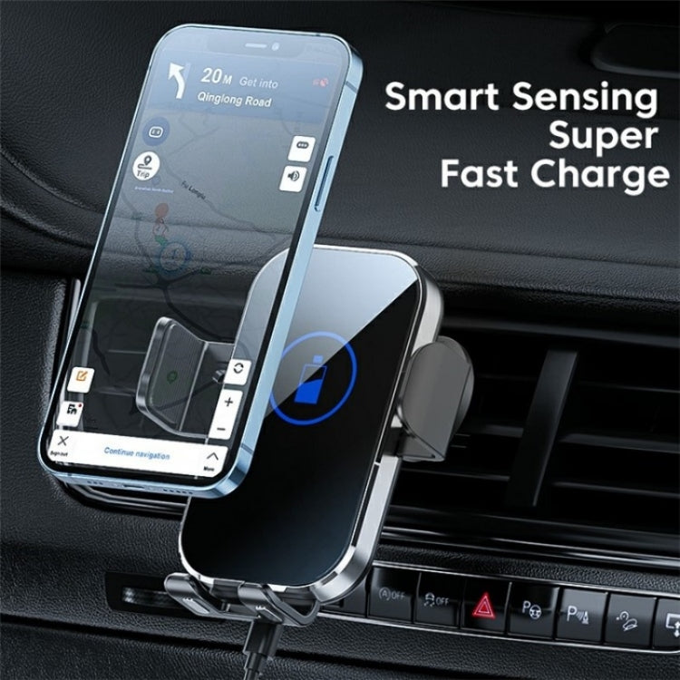 X10 15W Wireless Fast Charging Car Phone Navigation Holder