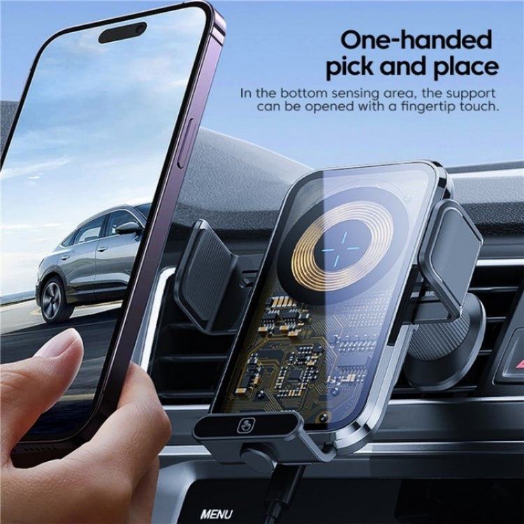 X11s 66W High Power Transparent Car Wireless Charger Phone Bracket