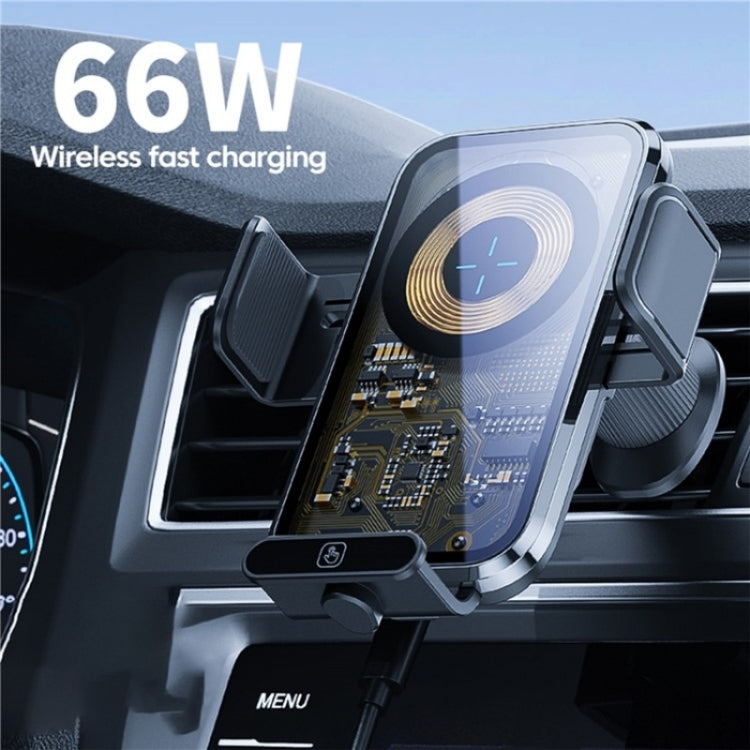 X11s 66W High Power Transparent Car Wireless Charger Phone Bracket