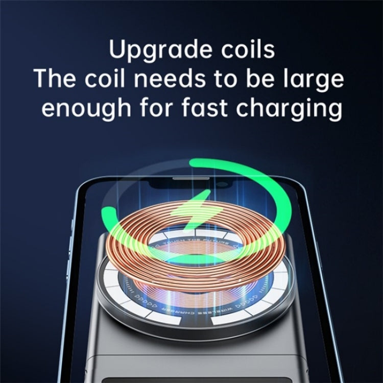 A7 Transparent Phone Charging Dock 15W Magnetic Wireless Charger for Tesla Model 3 / Y