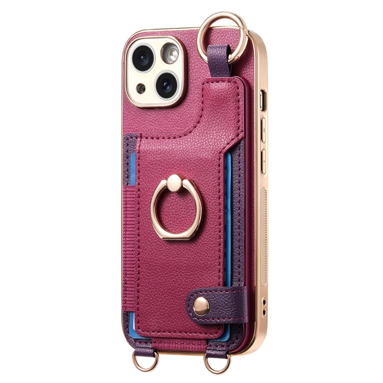 Fashion Ring Card Bag Phone Case with Hang Loop, Series 2