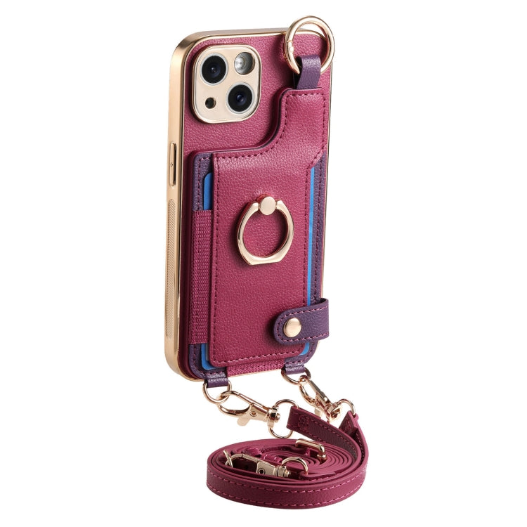 Fashion Ring Card Bag Phone Case with Hang Loop, Series 2