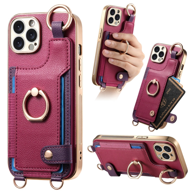 Fashion Ring Card Bag Phone Case with Hang Loop, Series 3