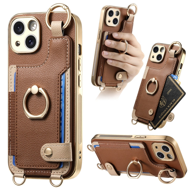 Fashion Ring Card Bag Phone Case with Hang Loop, Series 4