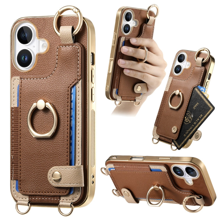 Fashion Ring Card Bag Phone Case with Hang Loop, Series 1