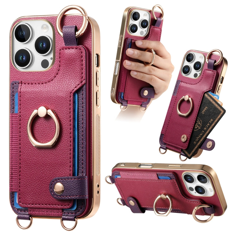 Fashion Ring Card Bag Phone Case with Hang Loop, Series 4