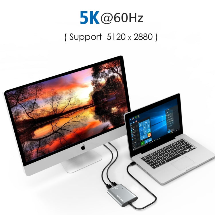 WAVLINK UTA21D DP 4K/5K/8K Video Thunderbolt 3 Type-C to Dual DisplayPort  Adapter My Store