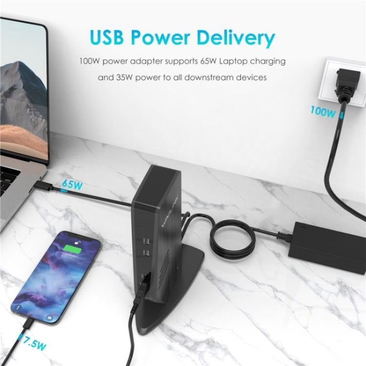 WAVLINK UG69PD5 USB-C HD 60Hz Monitor Adapter Dual 4K Display Docking Station