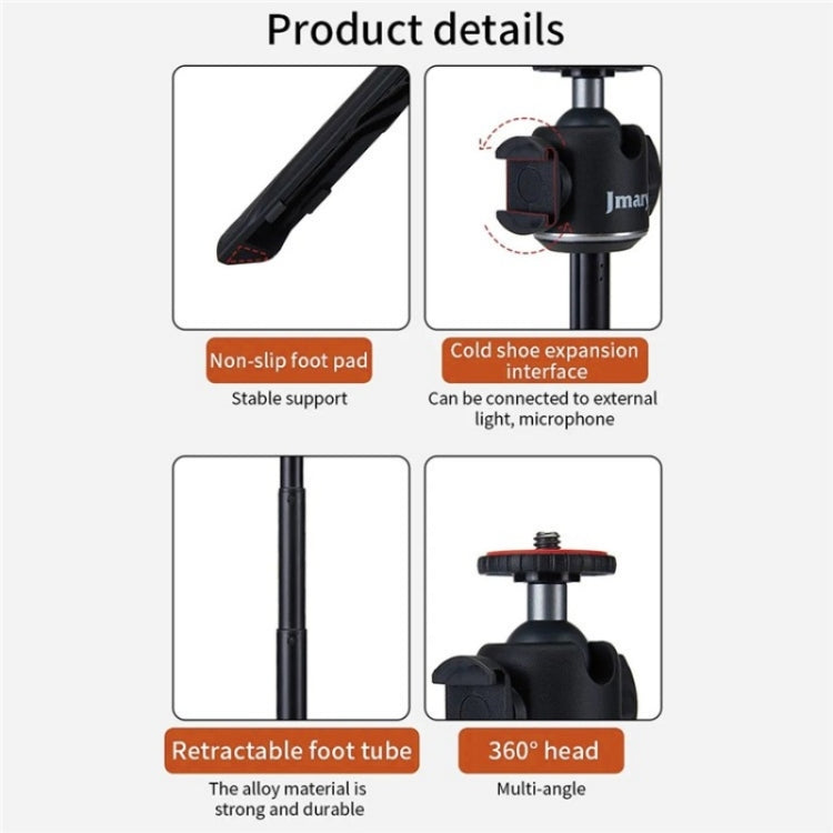 JMARY MT-29 Mini Extendable Live Streaming Desktop Tripod Selfie Stick Camera Phone Holder My Store