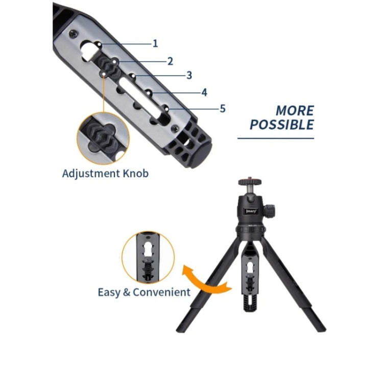 JMARY MT-30 Desktop Tripod Camera Phone Projector Selfie Stick 5-section Adjustable Tripod My Store