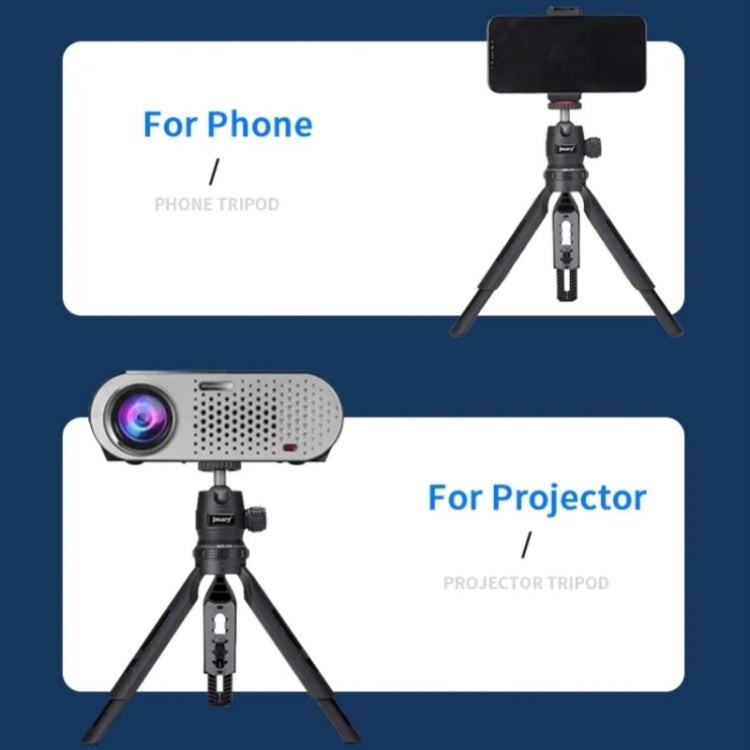 JMARY MT-30 Desktop Tripod Camera Phone Projector Selfie Stick 5-section Adjustable Tripod My Store