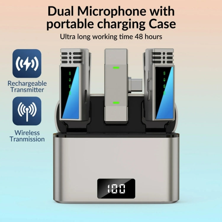 JMARY MW-15 USB-C / Type-C Port 2.4G Lavalier Wireless Microphone Reluova