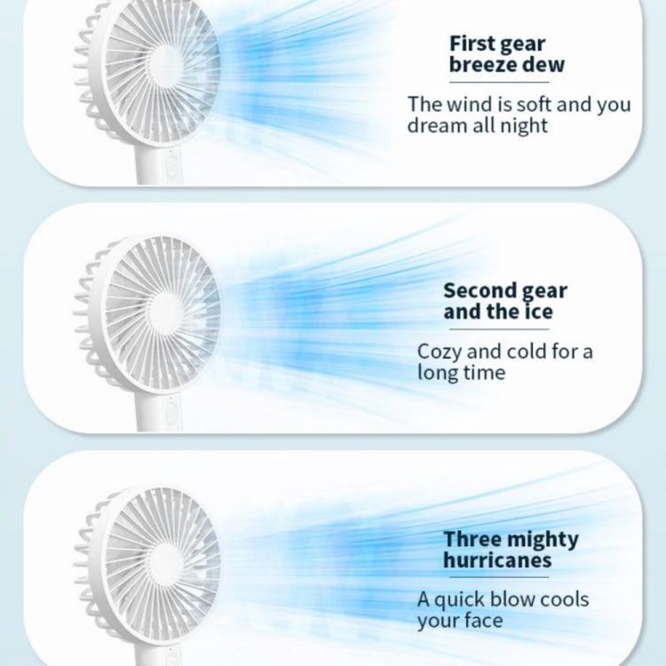 F35 With Hanging Hole Rechargeable Cooling Fan Powerful Handheld Fan 1200mAh Desk Fan Reluova