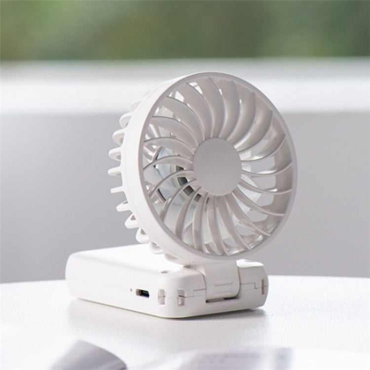 F458 With Neck Rope Summer 3 Speeds Adjustable Foldable Mini Handheld Fan Reluova