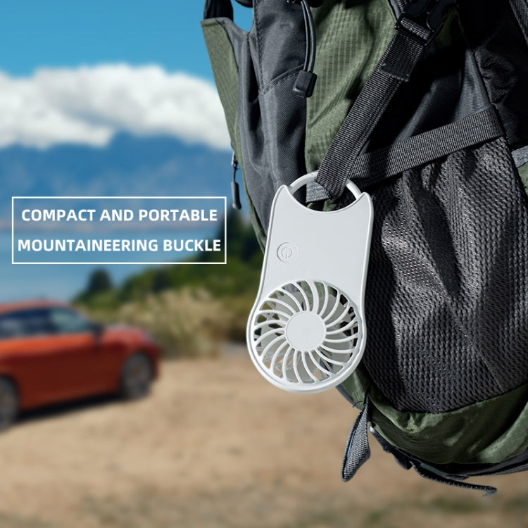 F12 3 Wind Speed Outdoor Summer Cooling Fan Hanging Buckle Mini Handheld Fan Reluova