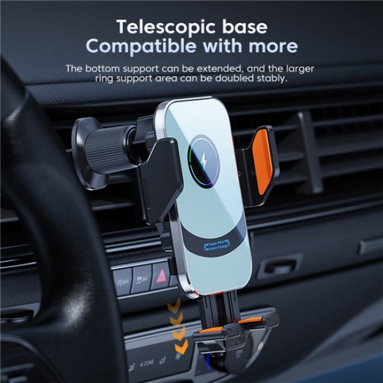 X16 Car Smart Sensor Phone Holder Magnetic Phone Mount Automatic Wireless Charger