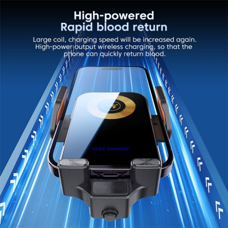 X15 Wireless Charger Mobile Phone Bracket Car Air Vent Cell Phone Mount Holder