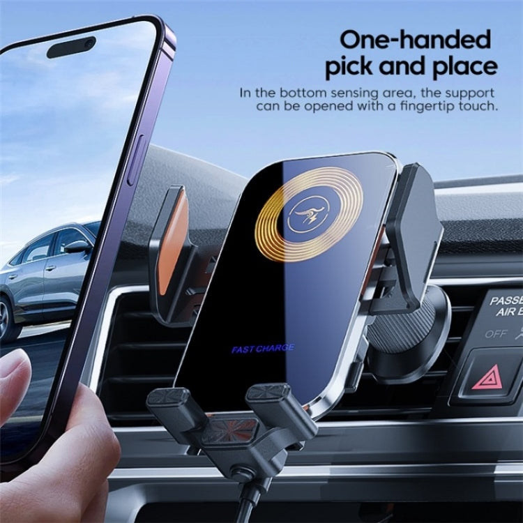 X15 Wireless Charger Mobile Phone Bracket Car Air Vent Cell Phone Mount Holder